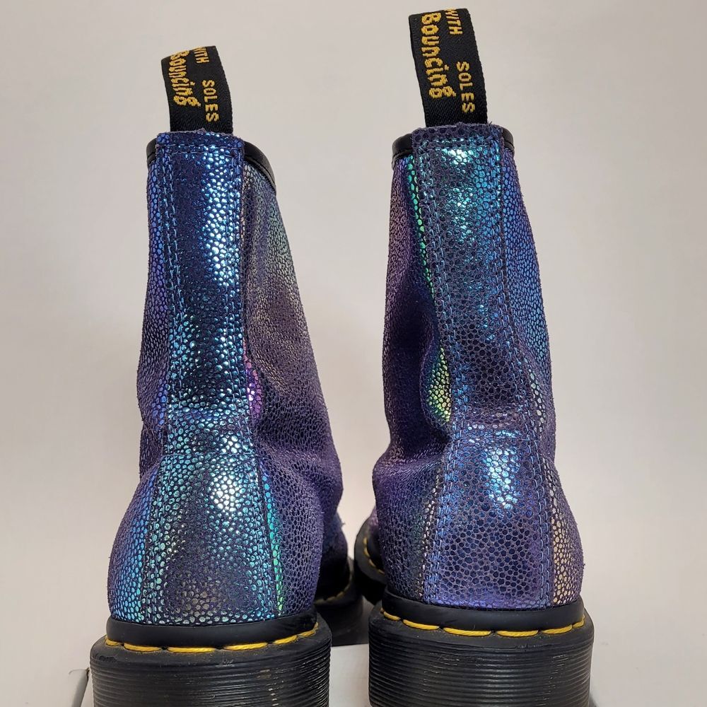Dr. Martens Iridescent Purple Combat Boots - Women - Picture 3 of 8